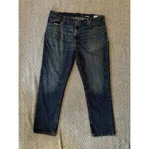 George Men's Size 36 x 30 Blue Straight Leg Denim Jeans